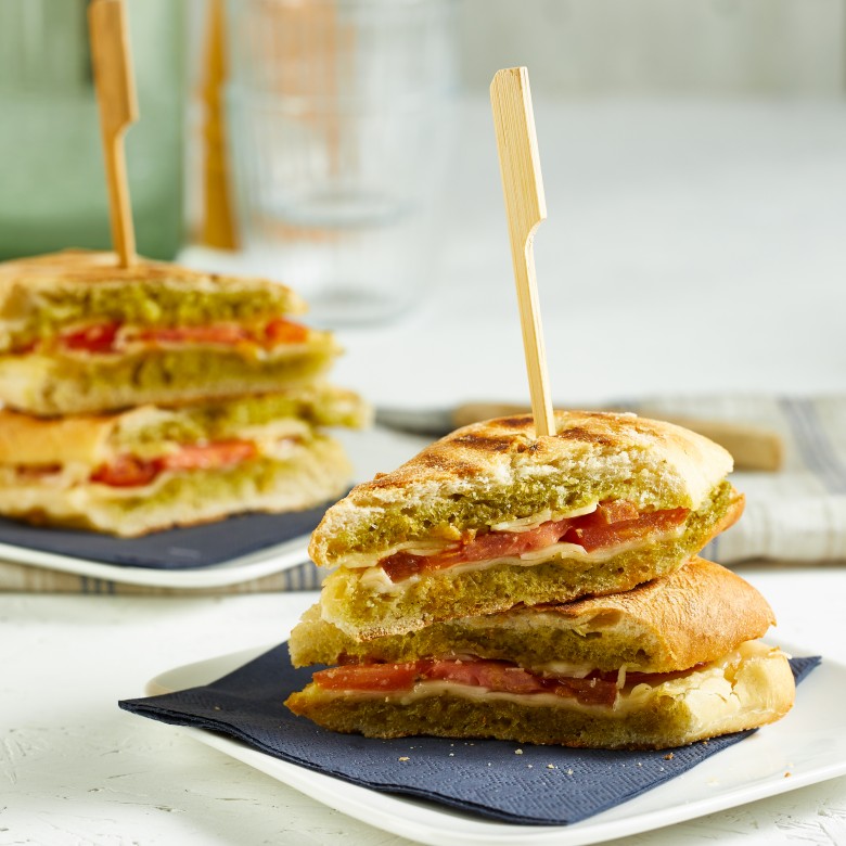 Ciabatta-tosti met pesto