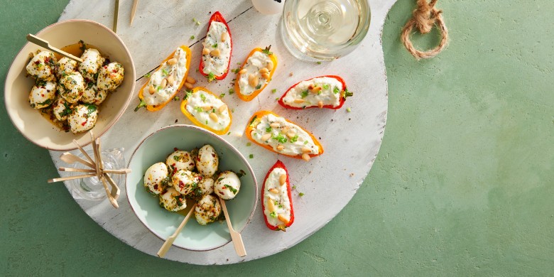 Gemarineerde mozzarellabolletjes