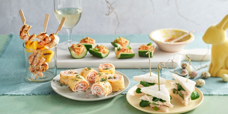 Garnalen-mangospiesjes