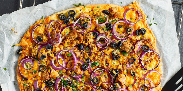 Pizza white tuna melt 