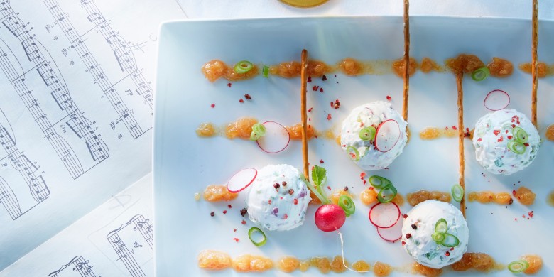 Kwartnoten met ananaschutney 