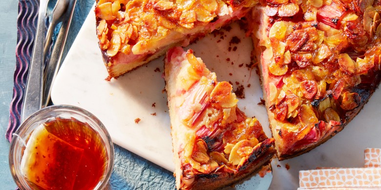 Rabarber-hazelnootcake met marmelade 