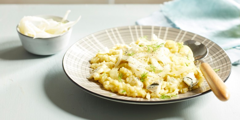 Venkelrisotto met gorgonzola 