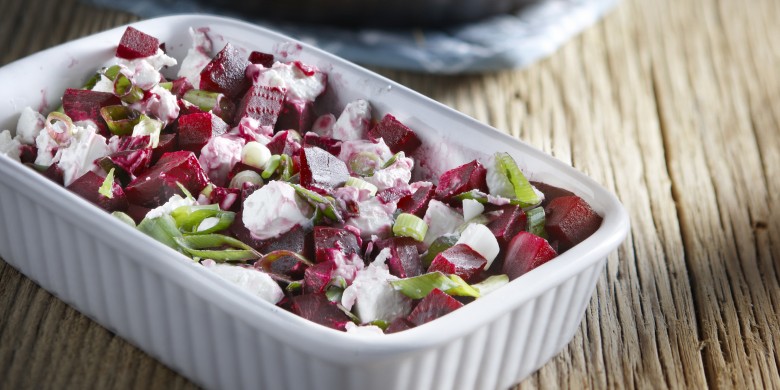 Gepaneerde speklapjes met bietjesgratin