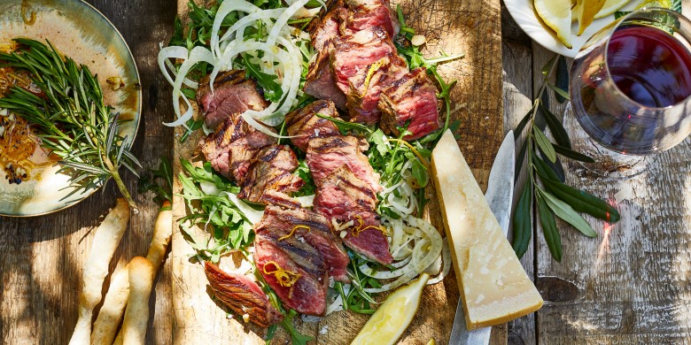 Tagliata con aglio e peperoncino