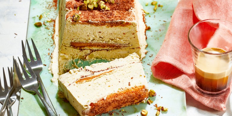 Frozen pistache-tiramisu 