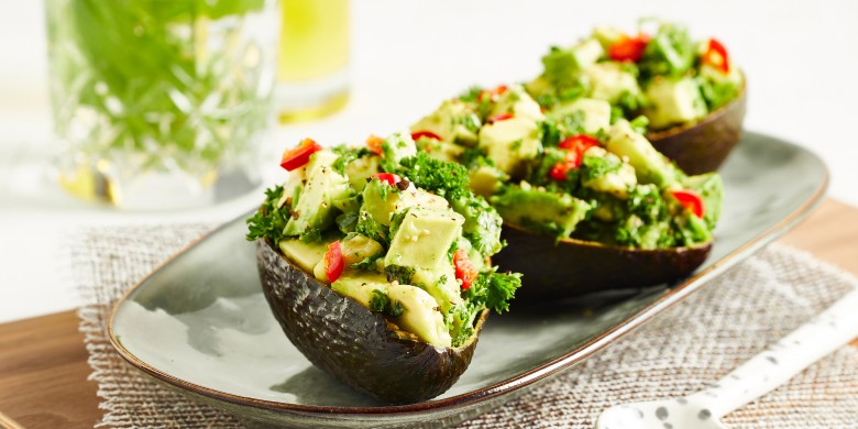 Gevulde kruidenavocado