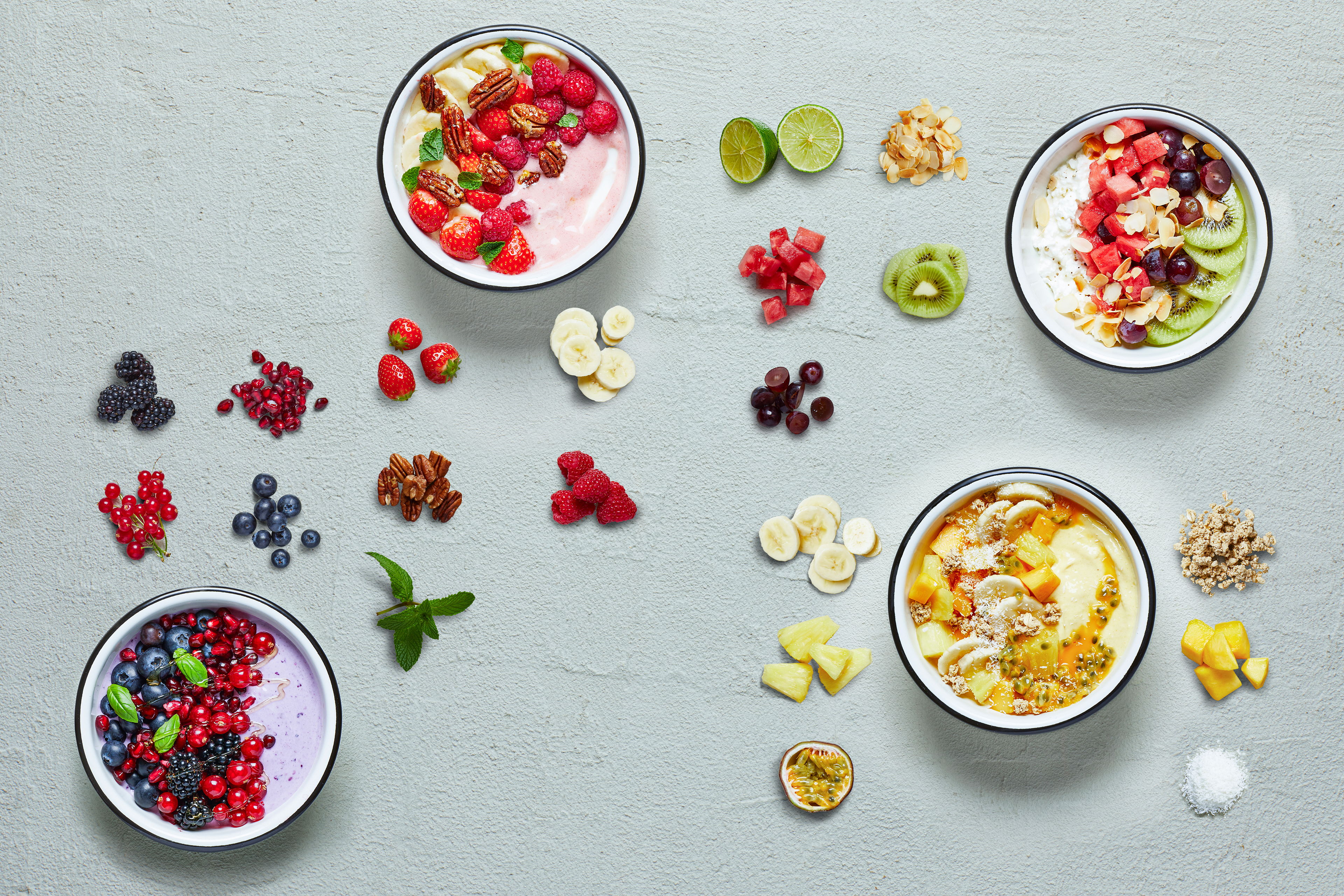 Frozen tropical bowl