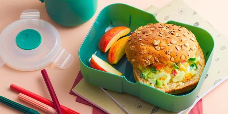 Bolletje appel en ei met yoghurtshake