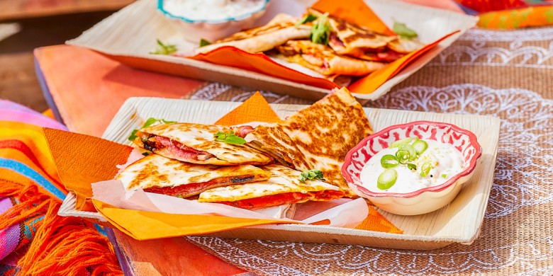 Quesadilla-pizza