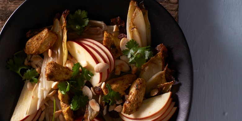 Geroosterde-witlofsalade met vadouvan-kip