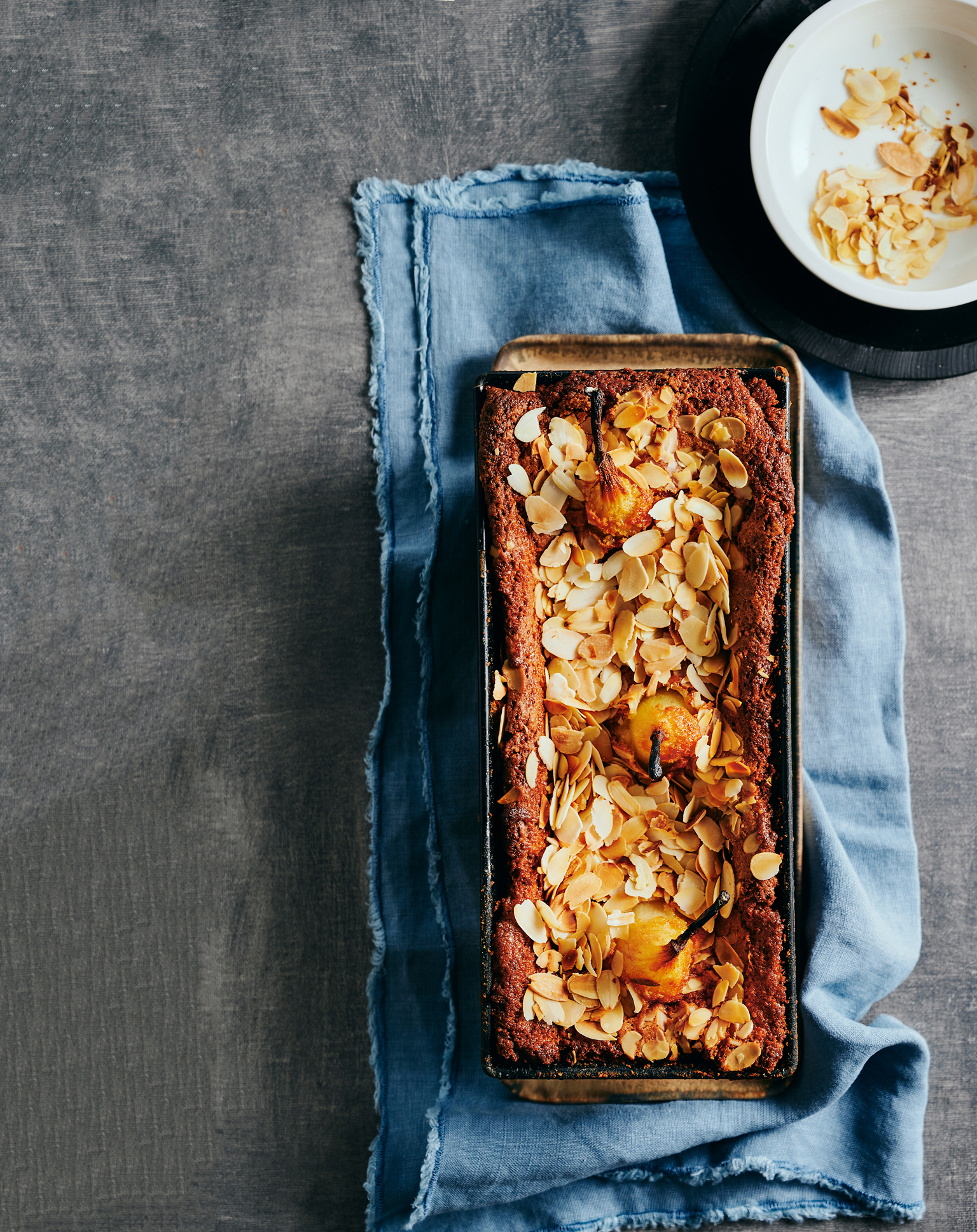 Perencake met amandelen