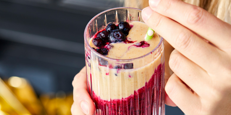 Tweekleuren-smoothie