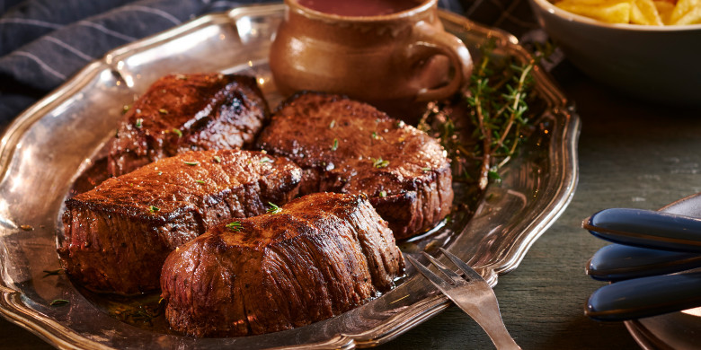 Biefstuk met port-jus