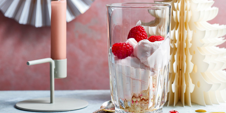 Syllabub met frambozen