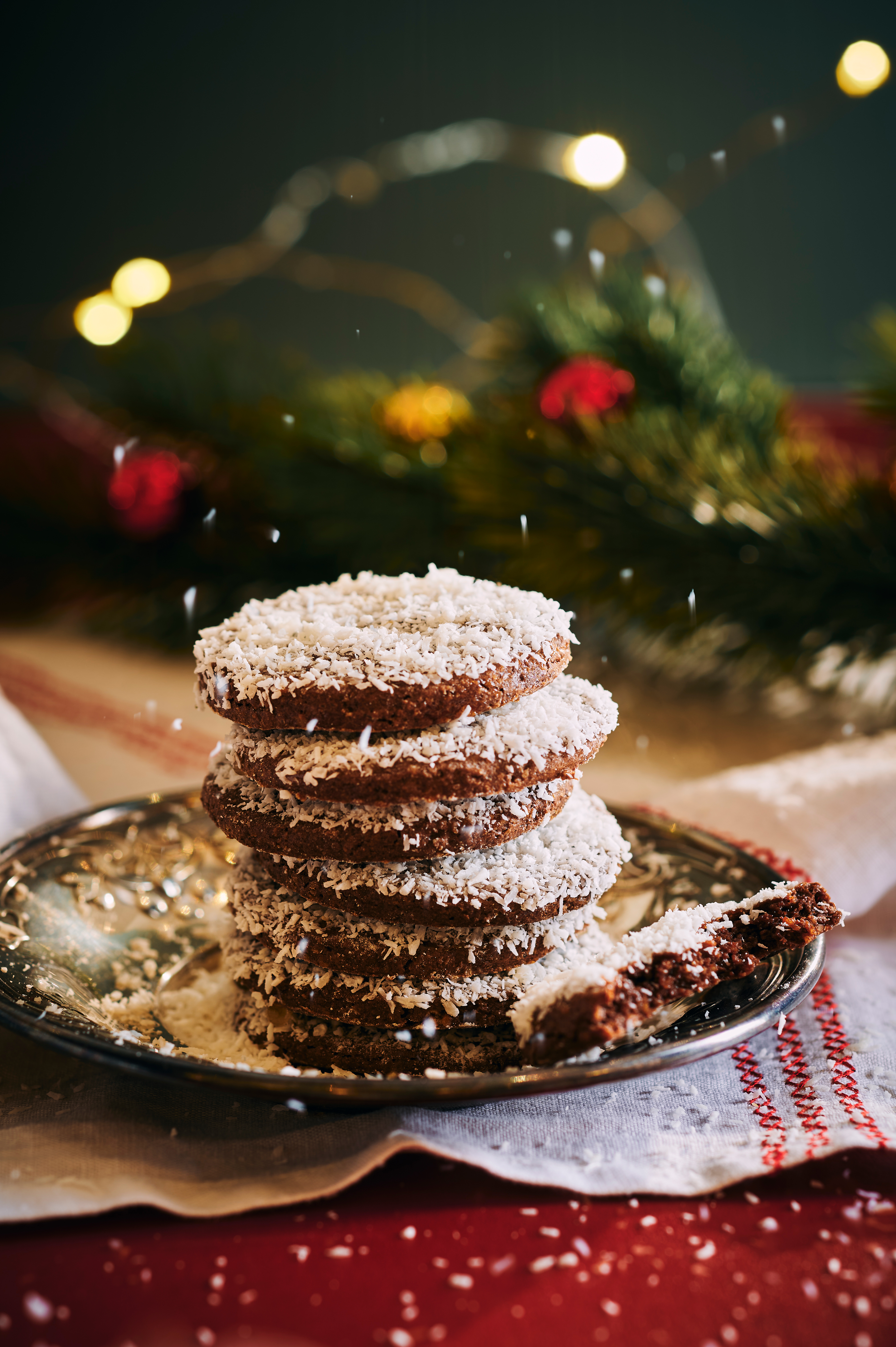 Choco-amandelkoekjes met kokos