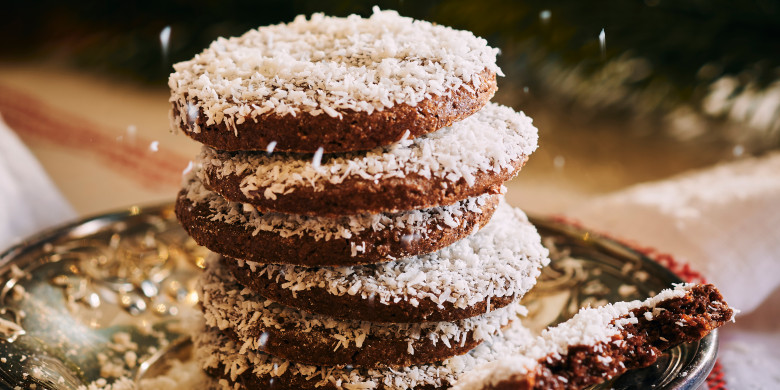 Choco-amandelkoekjes met kokos