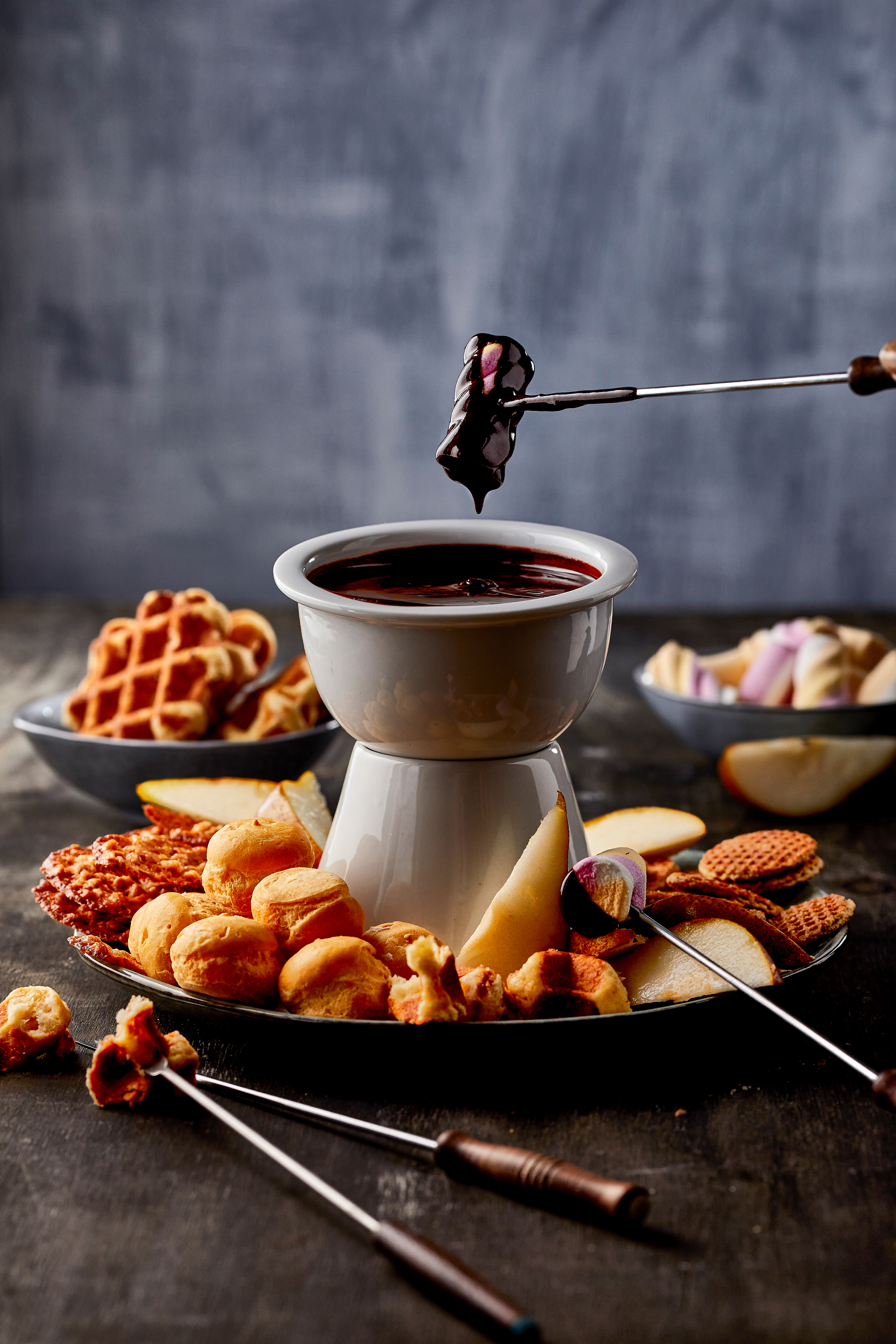 Choco-amandelfondue