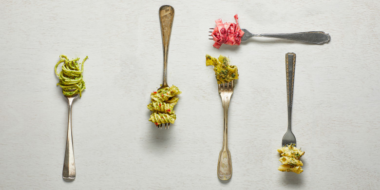 Amandelpesto met rucola