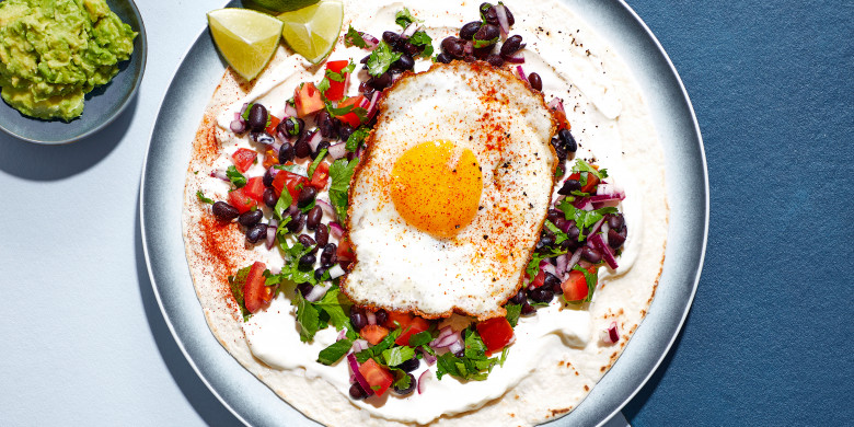Ontbijt-burrito’s met gebakken ei 