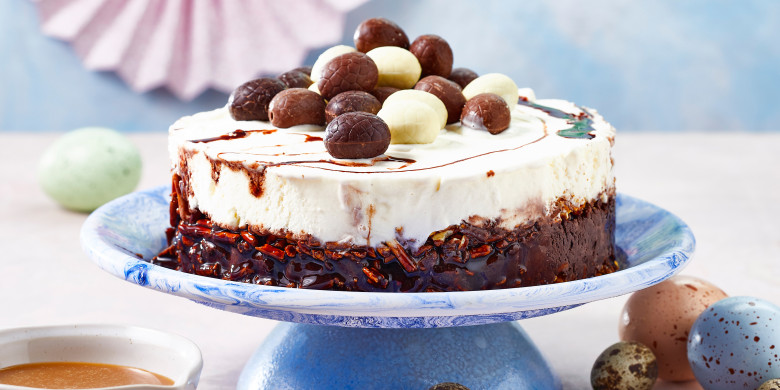 Crunchy ijstaart met karamel en zeezout 