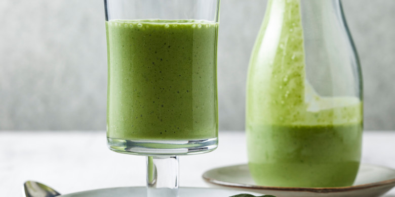 Bevroren spinaziesmoothie