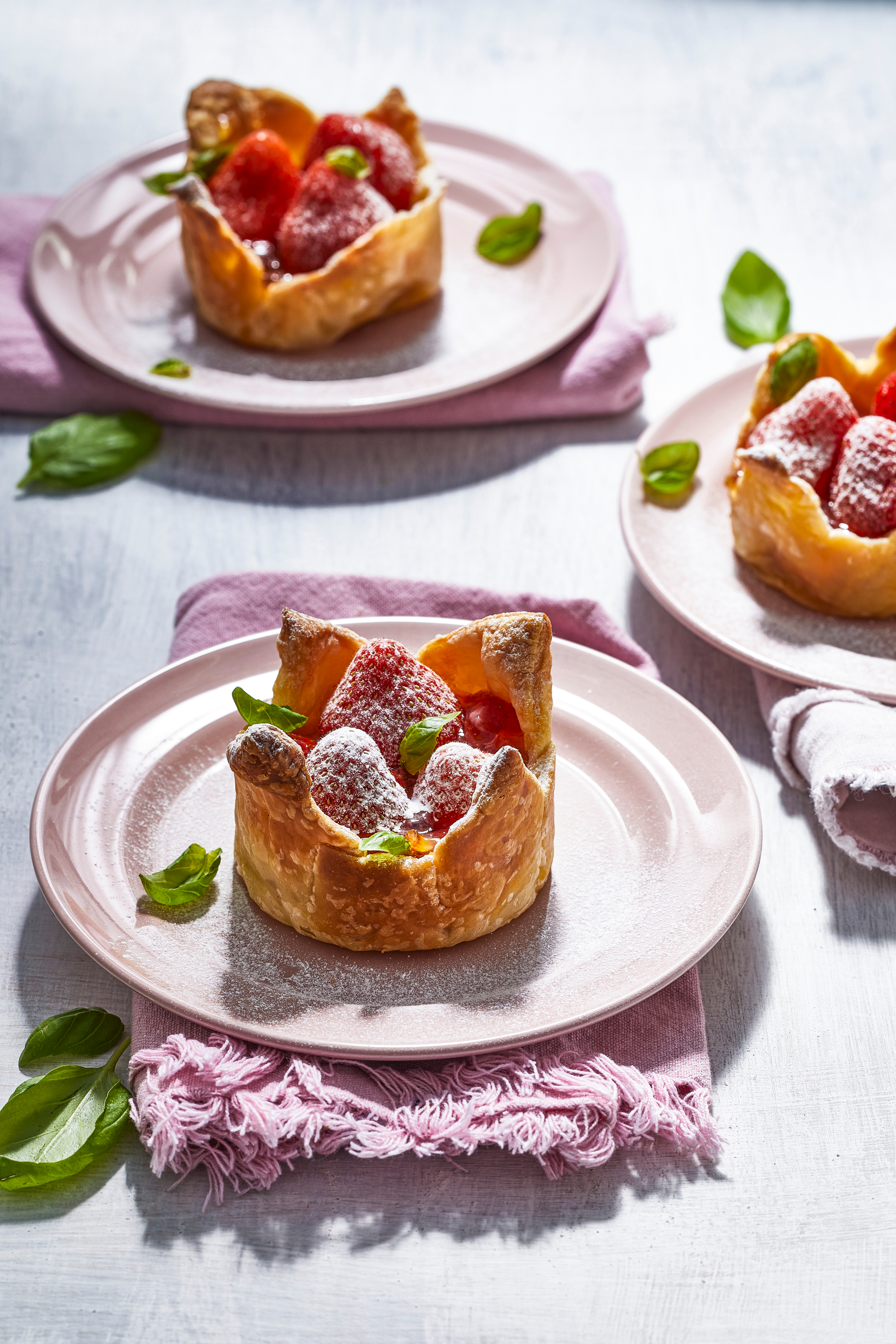 Aardbeientaartjes met marmelade
