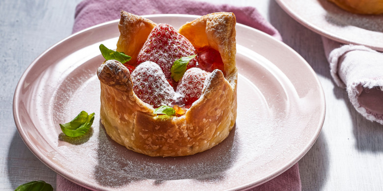 Aardbeientaartjes met marmelade 