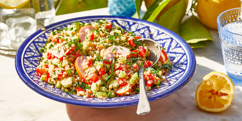 Tabouleh met gerookte kip 