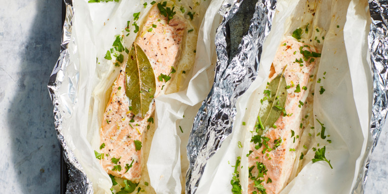 Zalmpakketjes met citroen en mascarpone 