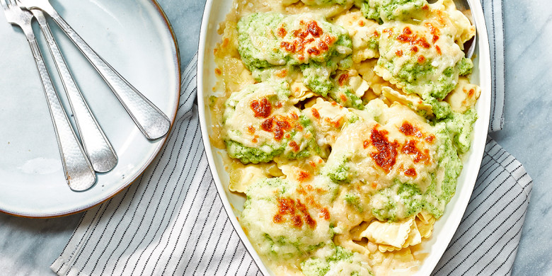 Ravioli mac & cheese met broccoli 