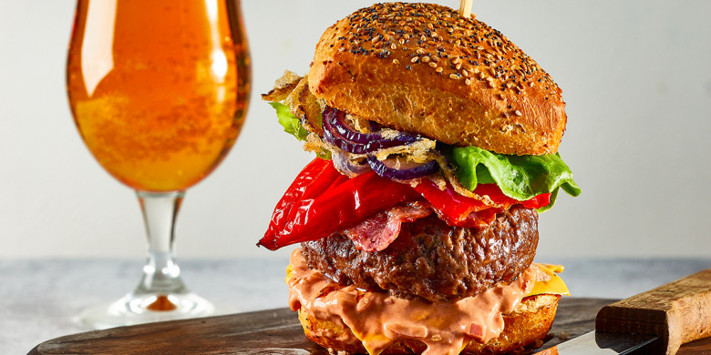 Ultieme bacon-cheddar burger 