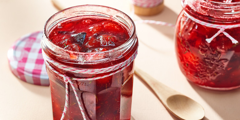 Pruimenjam met gember en rozemarijn 