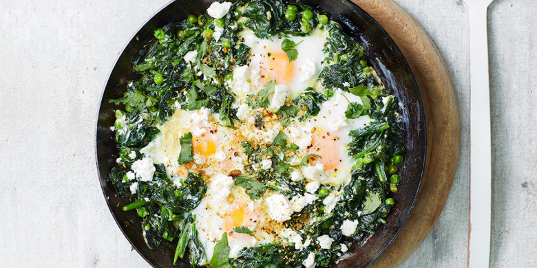Groene shakshuka