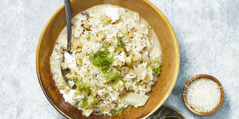 Venkelrisotto met ricotta 