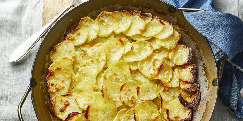 Pommes anna met mosterd