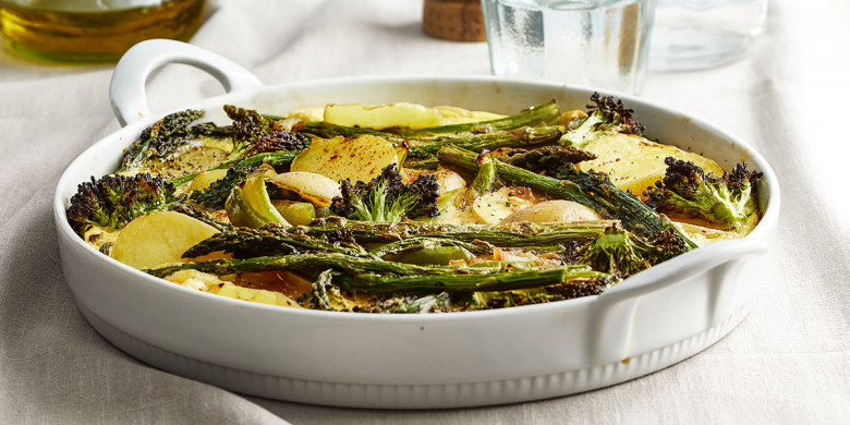 Maaltijdtortilla met geroosterde groenten