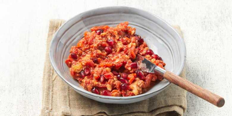 Geroosterde paprika-walnotendip