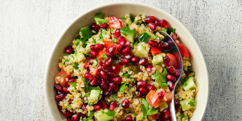 Taboulésalade met granaatappel