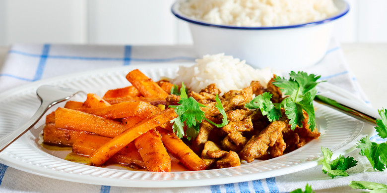 Kruidige winterpeen met shoarma