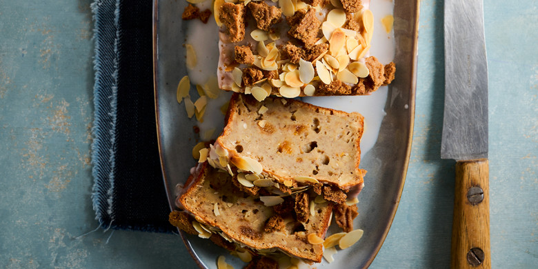 Bananenbrood met speculaas en amandel