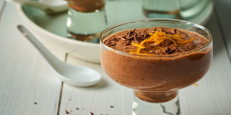 Chocolademousse met koffiekaramel