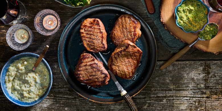 Biefstuk van de barbecue