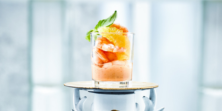 Garnalencocktail met sinaasappel