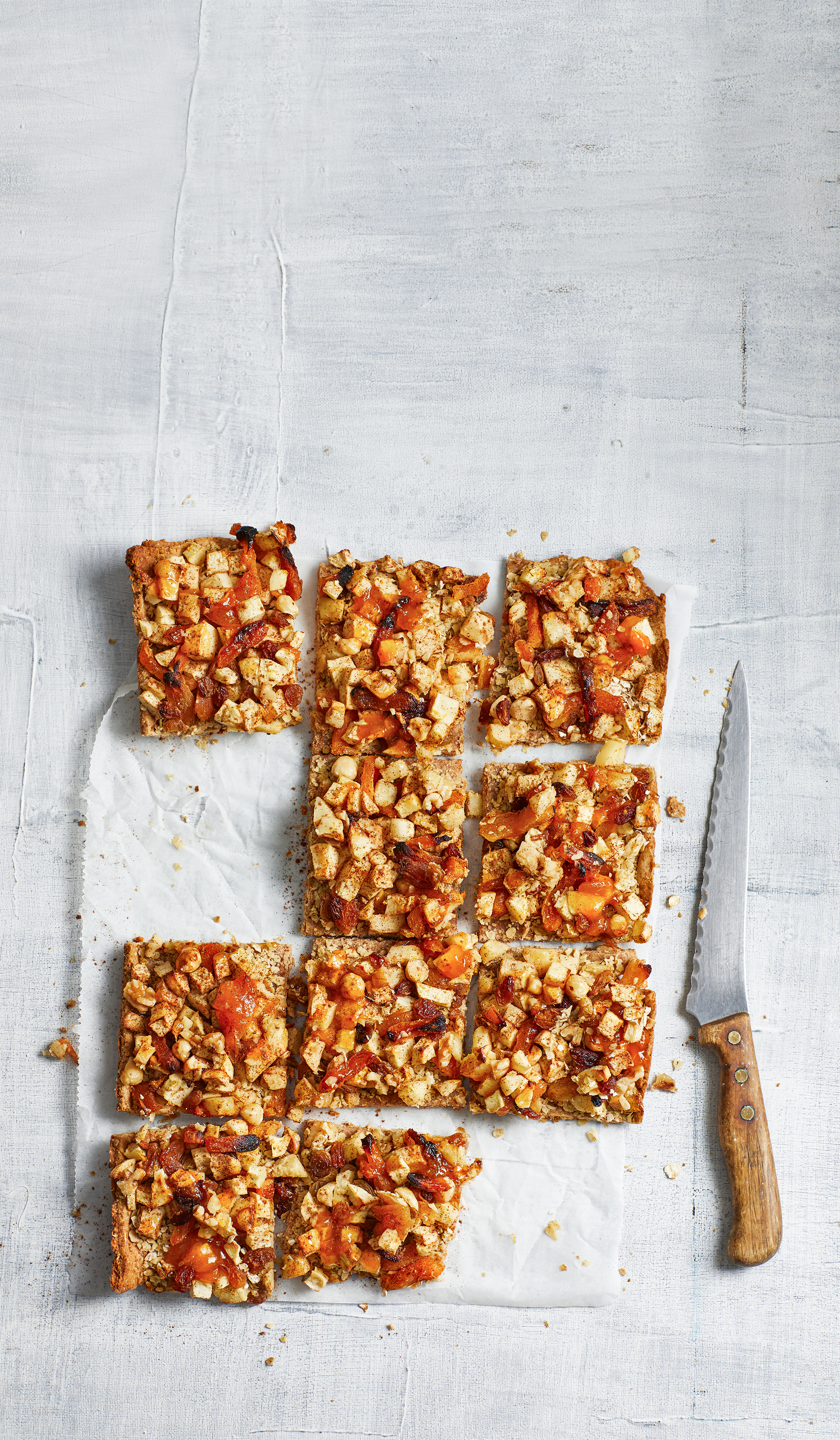 Volkoren appelplaatkoek met hazelnoten