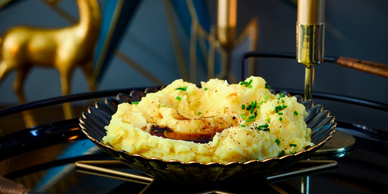 Aardappelpuree met bruine boter