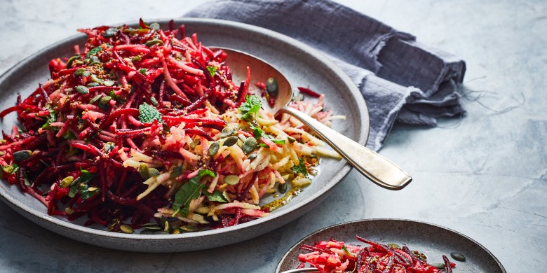 Bietjessalade met appel