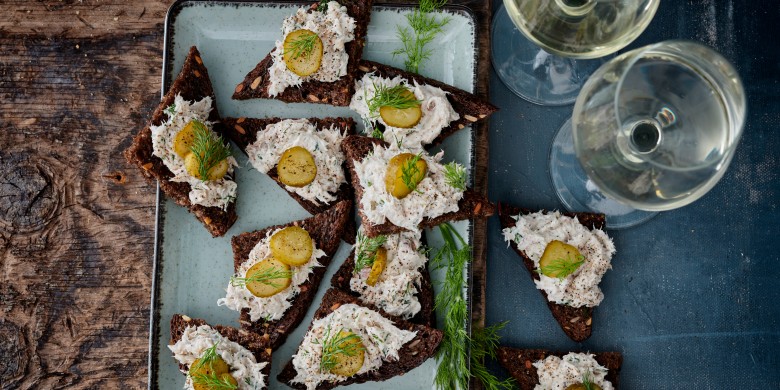 Crostini met makreelrillette