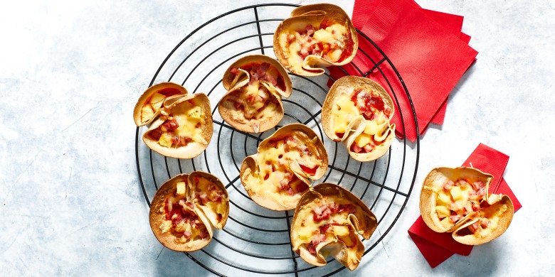 Tortilla-pizza hawaï