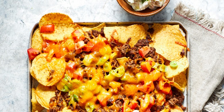 Mexicaanse nacho-schotel